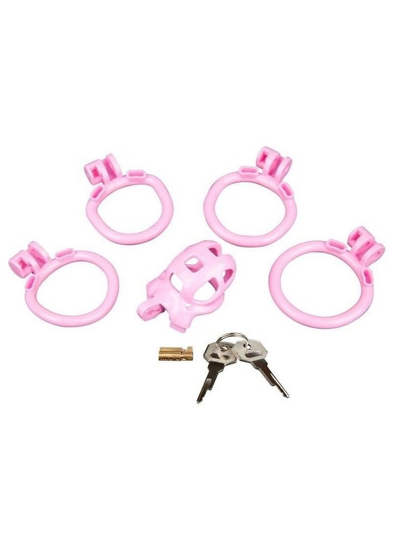 Blueline Small Humiliation Acrylic Prisoner Cock Cage - Pink gallery