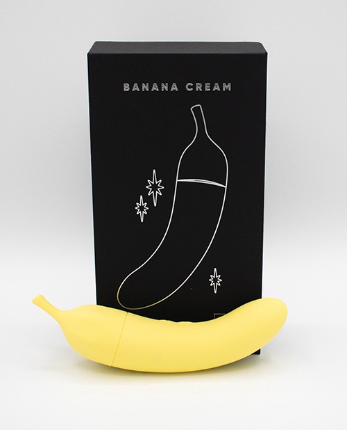 Natalie's Toy Box Banana Cream Air Pulse & G-Spot Vibrator - Yellow gallery