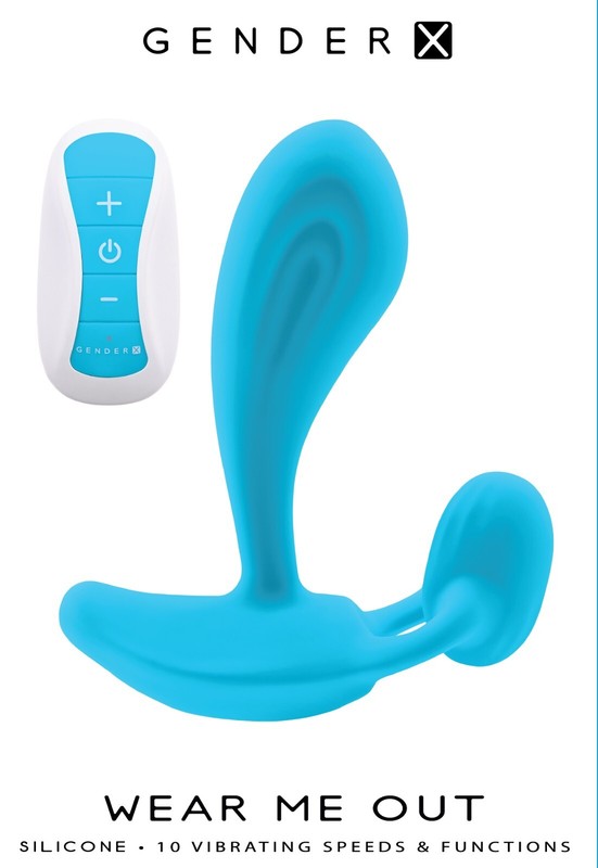 Gender X Wear Me Out Vibe Blue - Silicone Wearable Clitoral Vaginal Vibrator