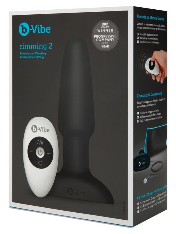 bVibe Rimming Anal Plug 2 Remote Control Vibrating Butt Plugs Silicone Adult…