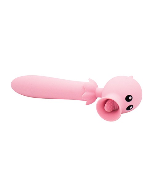 Natalie&rsquo;s Toy Box Lick n&rsquo; Stick Clit Flicker & G-Spot Vibe – Pink