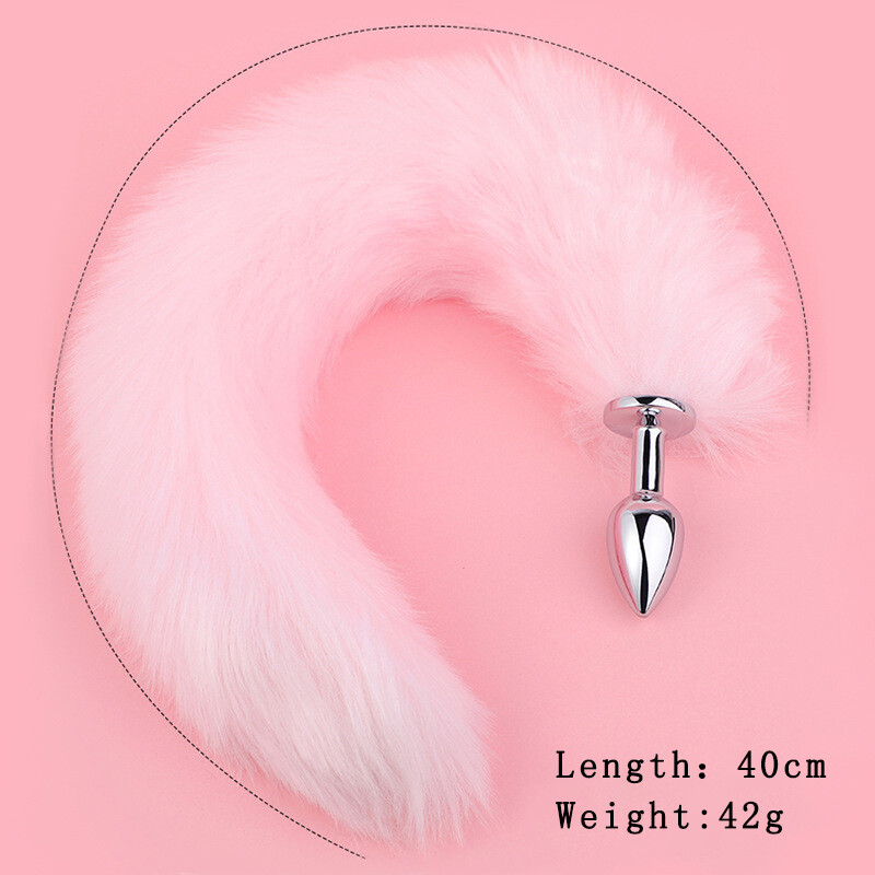 2pcs Set Fox Tail Butt Plug Anal Plug Furry BDSM Cosplay Sex Toy For Women Men gallery