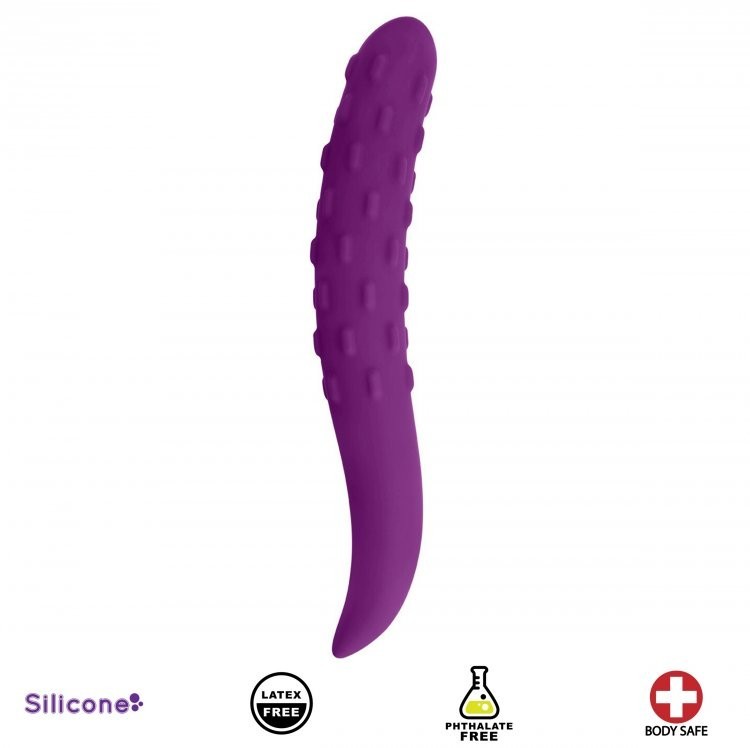 CURVE Ride the Wave Silicone Dildo- Violet – Body Safe Purple Tentacle Sex Toy