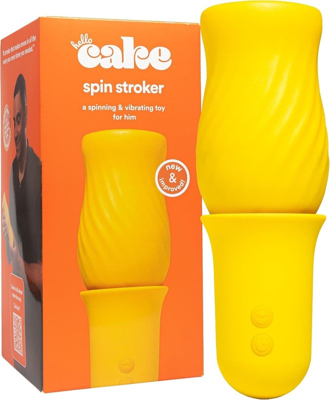 Hello Spin Stroker Waterproof Male Masturbation Toy with Beaded Textured Head gallery