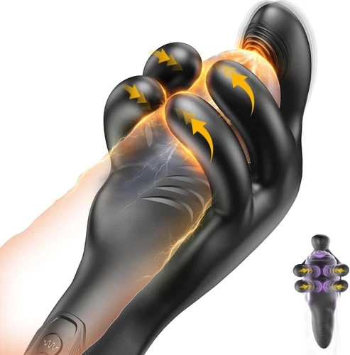 Male Masturbator Penis Training Vibrator with Glans Massaging Tapping Stroker