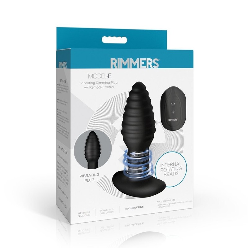 Rimmers Model-E Vibrating Rechargeable Silicone Rimming Plug with Remote Control