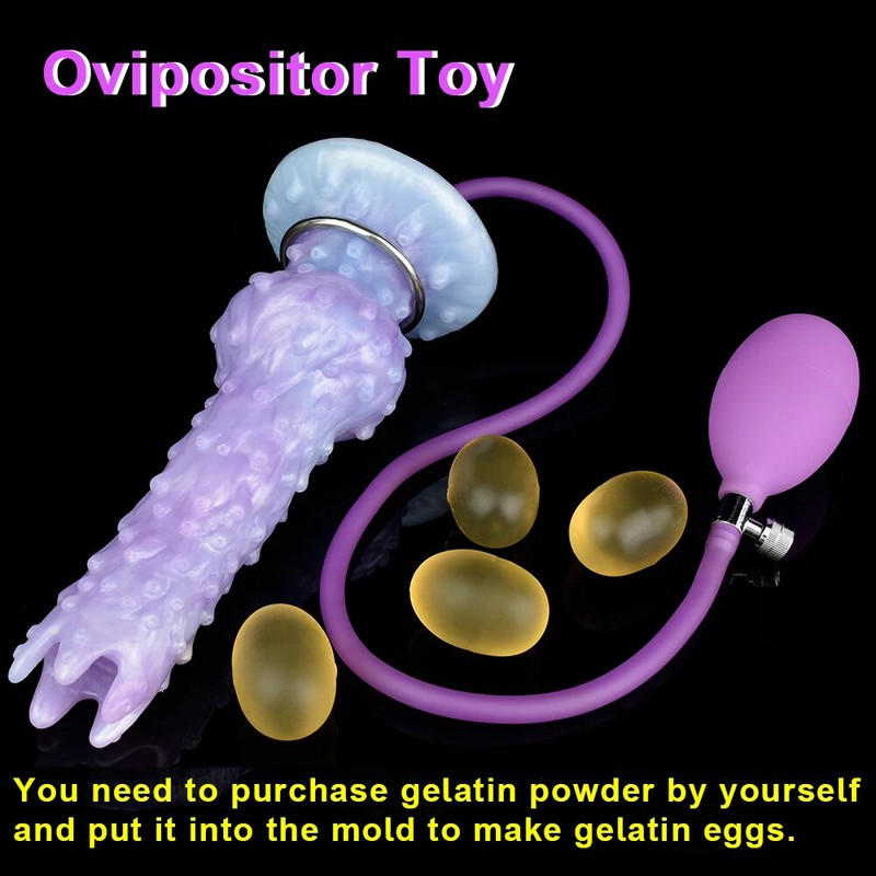 Lot Colors Fantasy Knot Ovipositor Lay Diy Gelatin Eggs Inflatable Dildos SexToy gallery