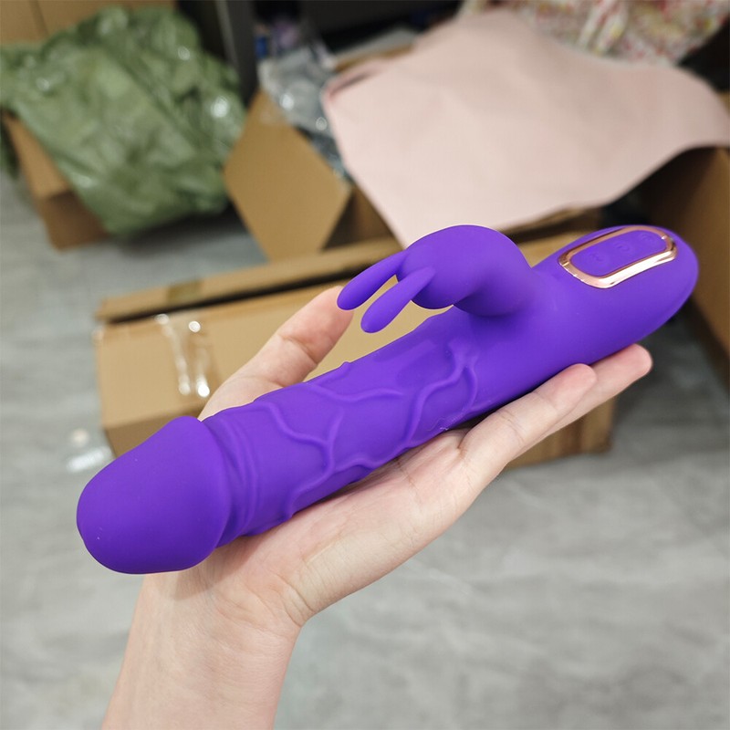 Rechargeable Heating Rabbit Vibrator Dildo G-spot Massager Sex Toy For Women US