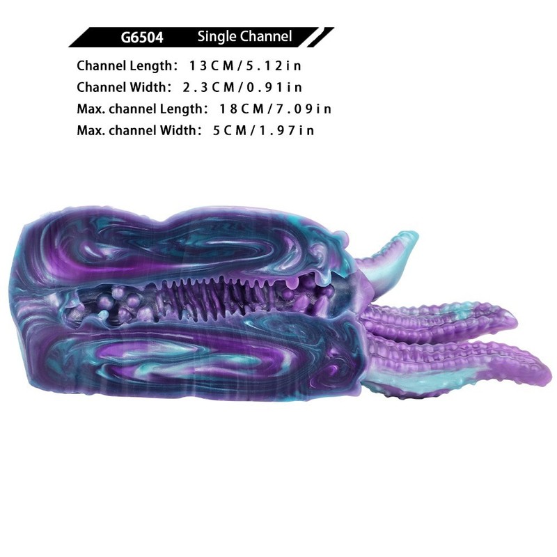 Male Fantasy Octopus Masturbator Cup Single Channel Sex Toy Silicone Strokers gallery