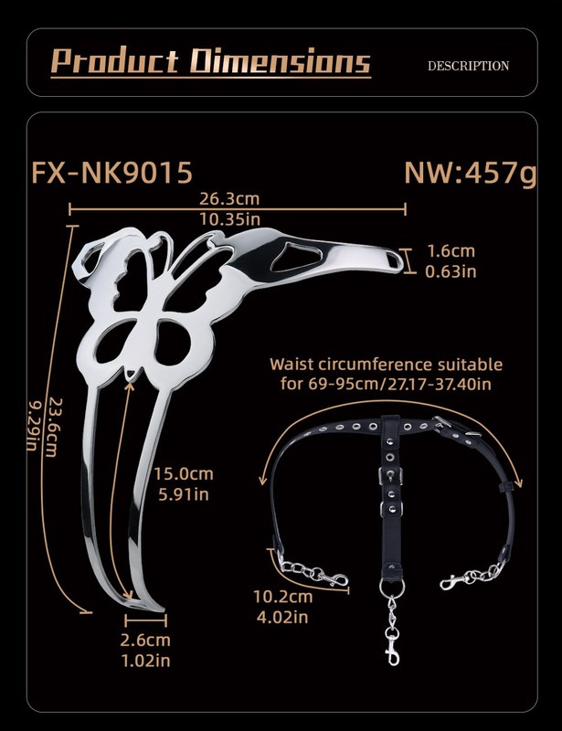 Stainless Steel Female Metal Chastity Device Mamba Cage Women PU Chastity Belt
