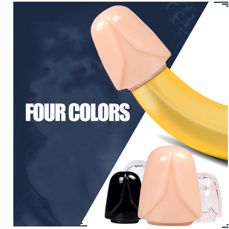 2pcs/set Male Glans Sleeve Penis Cock Enhancer Foreskin Ring Condom Sex Toys Men