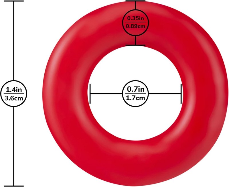Eden Male Enhancement Donut Cock Ring for Stamina Harder Erection Soft Stretchy