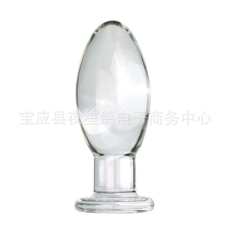 7 Cm Oversized Transparent Glass Anal Plug Anus Expansion Masturbation Sex Toys