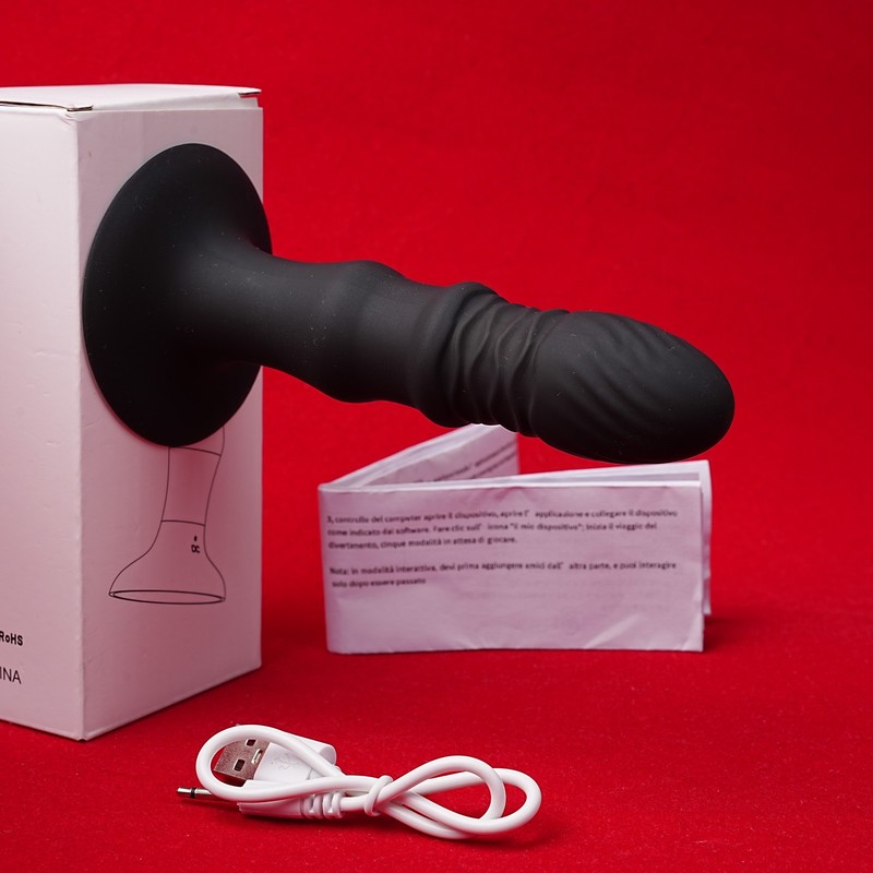 Thrusting Anal Butt Plug Dildo Vibrator Prostate Massager Sex Toys for Men Women