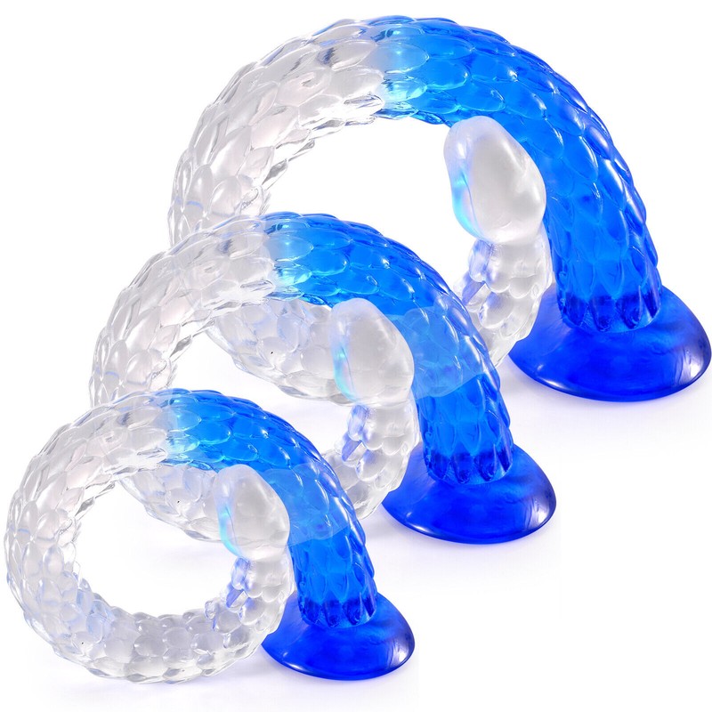 Jelly Dong Dildo Suction Cup 3 Sizes Vagina Anal Prostate Deep Massager Sex Toys gallery