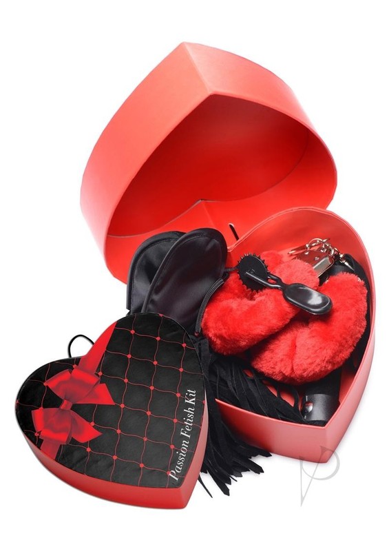 Frisky Passion Fetish Kit 4pc – Red/Black