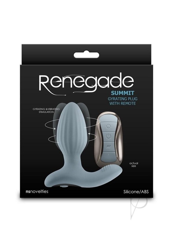 Renegade Summit Rechargeable Silicone Prostate Stimulator – Gray