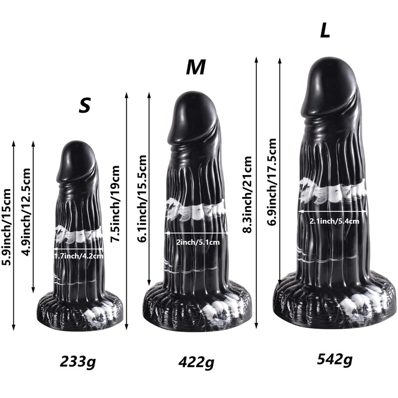 S/M/L Realistic Big Dildo Suction Cup Anal Vagina Massager Sex Toys for Women US