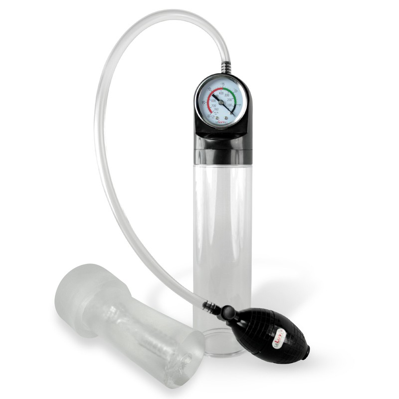 LeLuv MASTER GAUGE Penis Pump B-Grip 2.4 Inch with Magic Masturbator Sleeve
