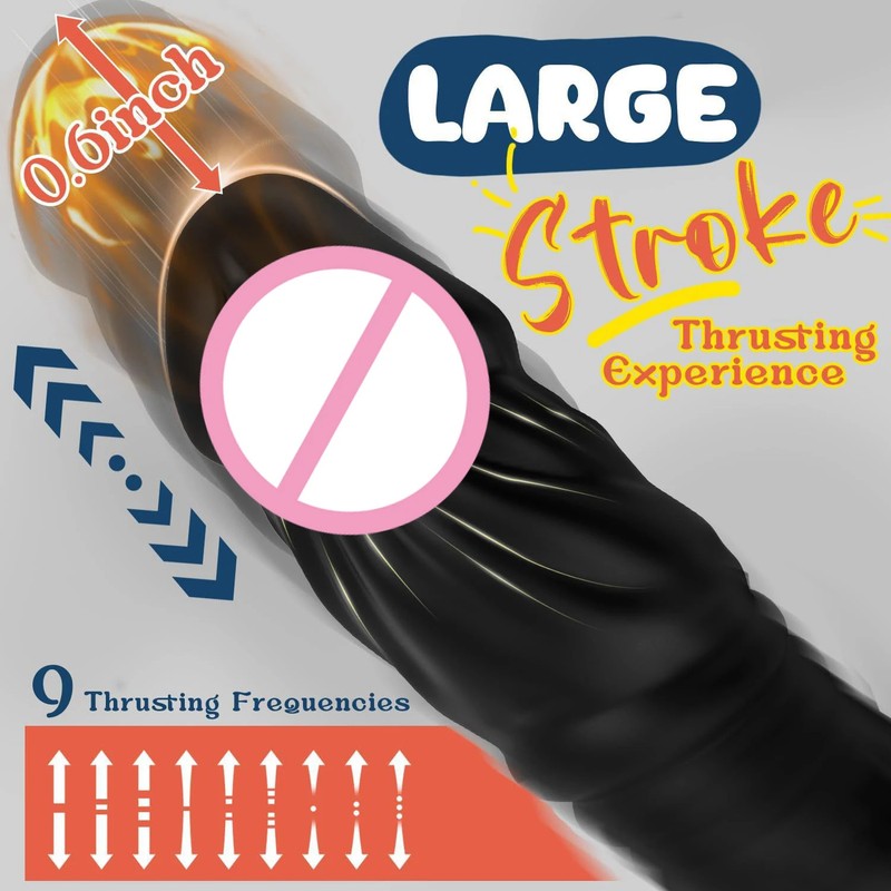 Bluetooth APP Vibrator Thrusting Telescopic WithCock Ring Dildo ProstateMassager gallery