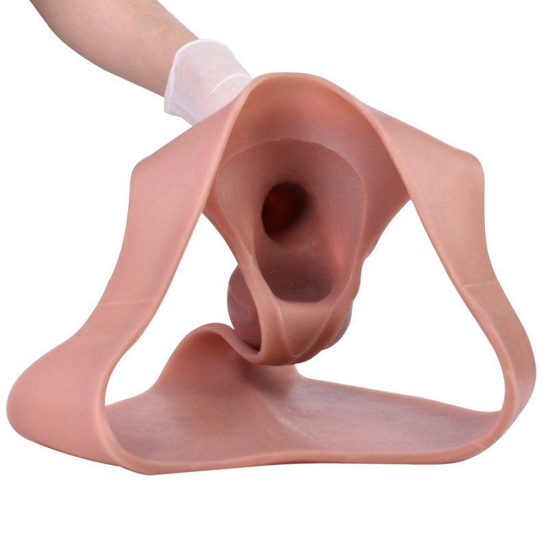 Realistic Silicone Hollow Penis Pants Male Extender&Enlarger Sheath Briefs gallery