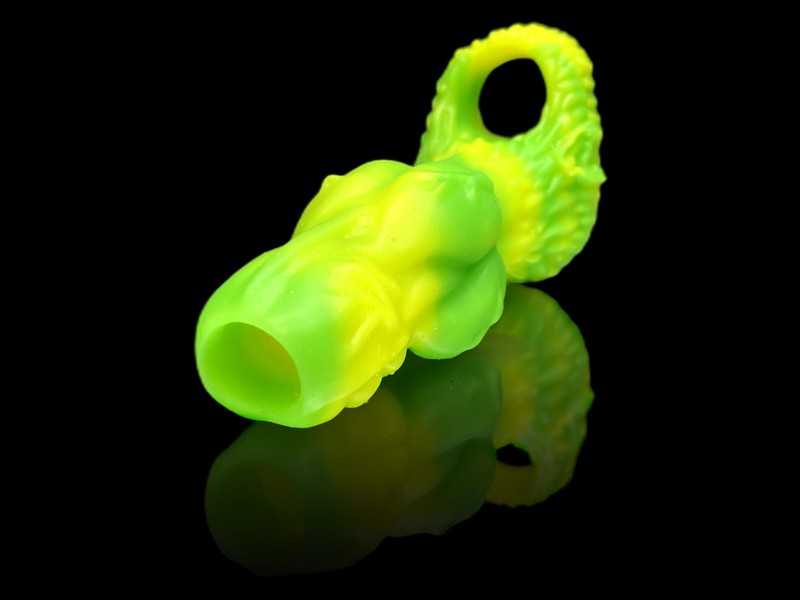 Fantasy Werewolf Silicone Sleeve Handmade Platinum Enlarger Cock Ring 2 Sizes gallery
