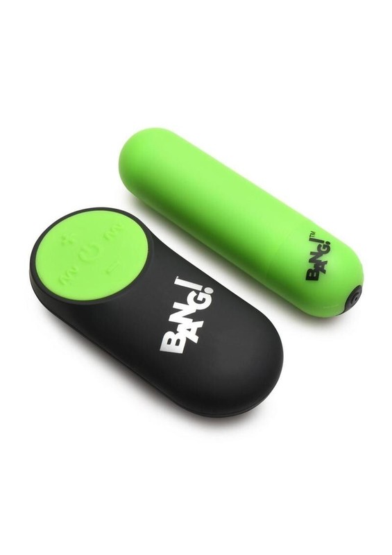 Bang! Glow-In-The-Dark Bullet Vibe Green – Silicone Clitoral Vaginal Vibrator