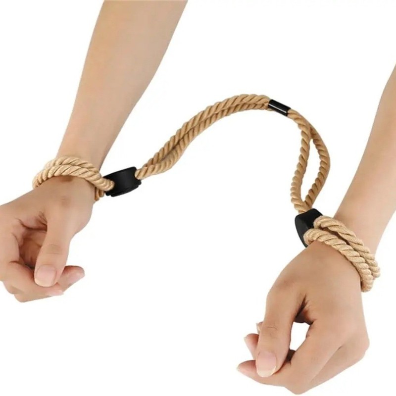 Training Tied Hands Rope Shackled Hands Feet Shackled Couple Flirting Sex Toys gallery