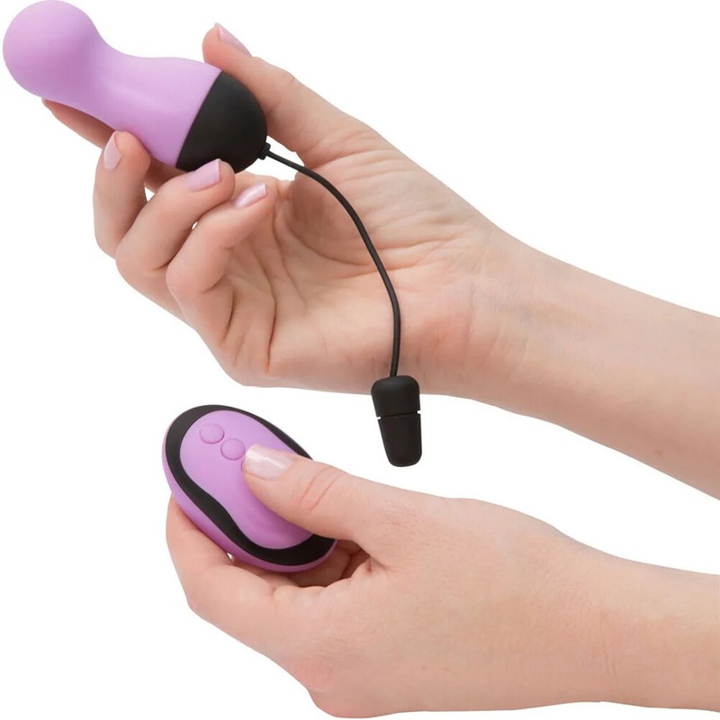 Power Bullet 10 Functions Vibrating remote-control Egg Vibe Rechargeable Purple