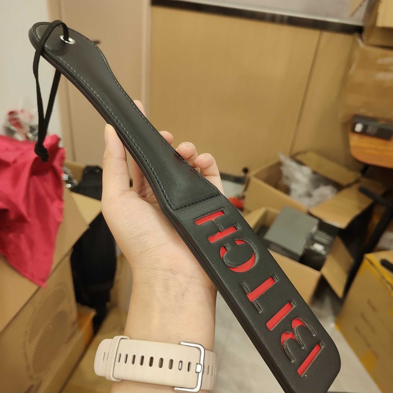 Bondage Spanking Paddle PU Leather Slapper Whip Adult Games Role Play Sex Toy