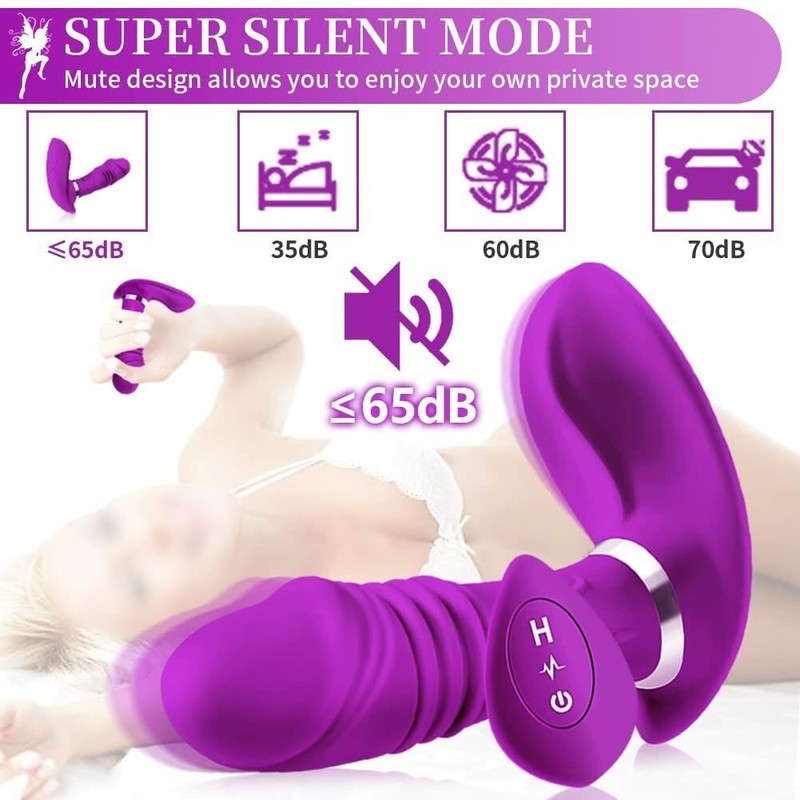 G-Spot Thrusting Wearable Vibrator Clit Sucking Dildo Massager Sex Toy for Women gallery