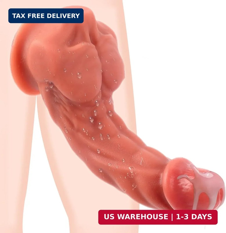 Realistic Dildos Suction Cup Dildo, Body-Safe Silicone Material 7.6 Inch G spot
