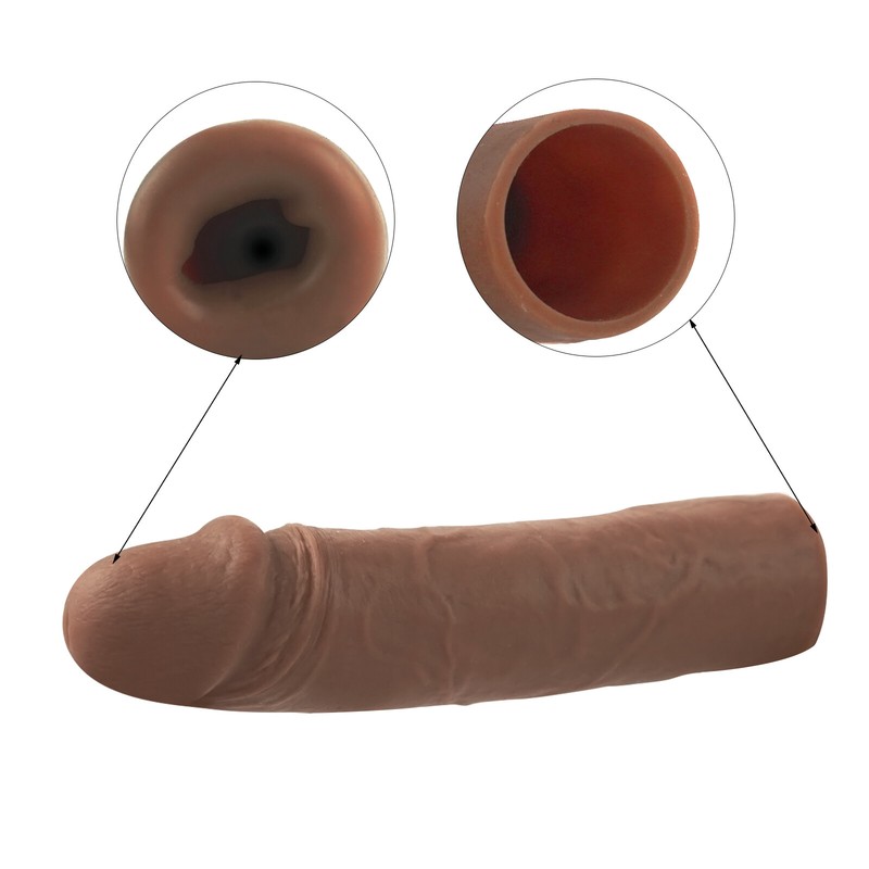 Silicone Penis sleeve Extender Reusable Condom Cock Enlarger Extension Sex Toys gallery