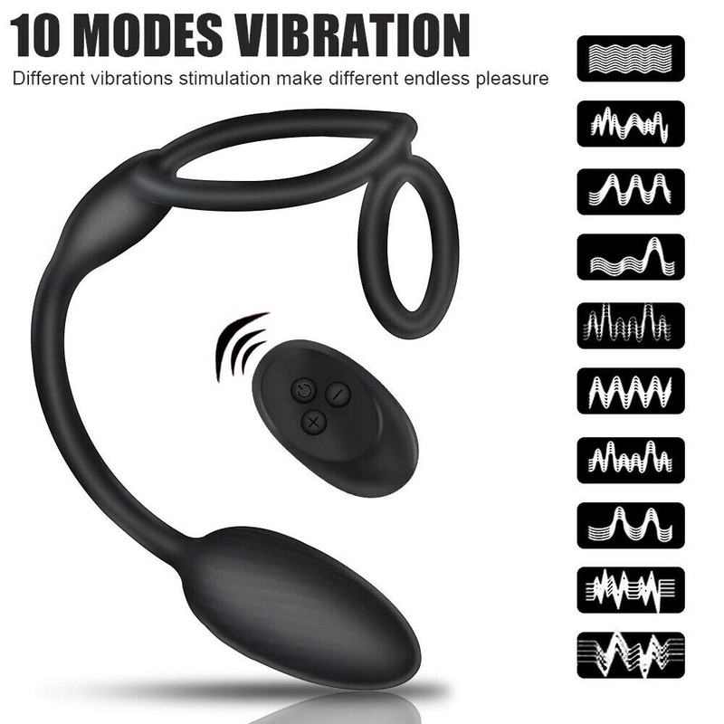 Electric Penis-Stretcher Enhancer-Ball-Scrotum-Ring-Delay Ejaculation for Male gallery