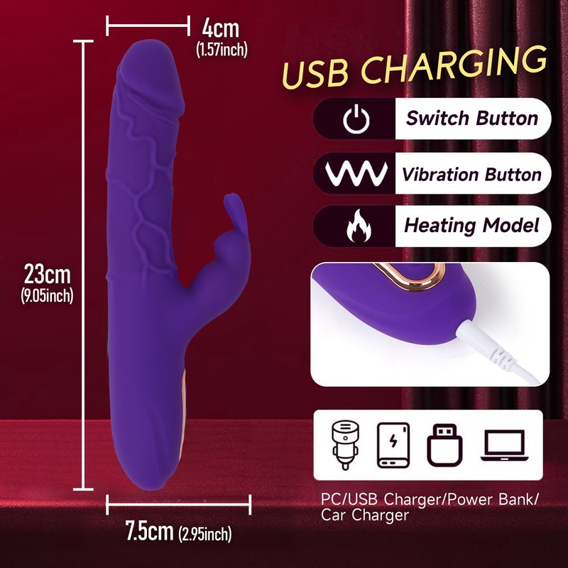 Heating Function & 10 Vibration Modes G-Spot Stimulation for Women Adult Sex Toy gallery