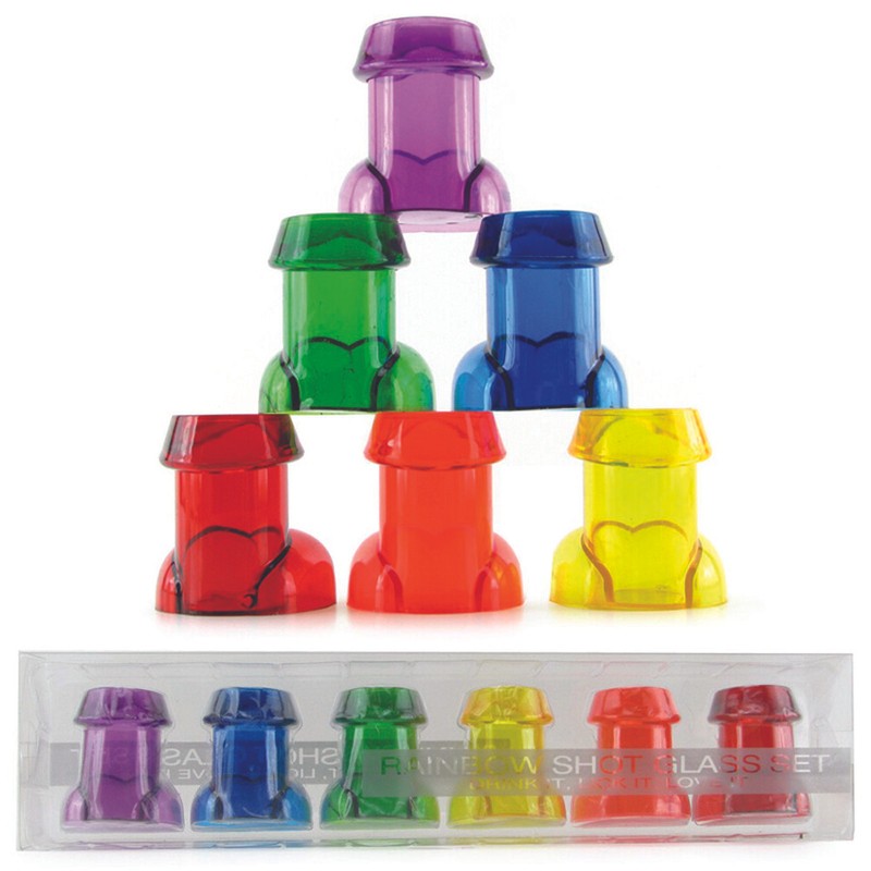 Rainbow Shot Glass Set