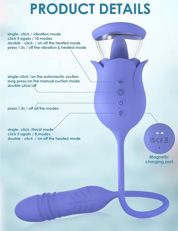 NEW/Unopened 5 in 1 Heated Sex Toy with App gallery