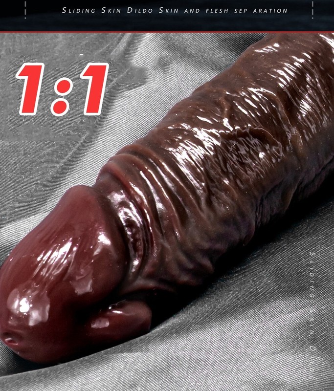 Realistic Small Thin Dildo Moving-Skin Penis Dong Vagina Anal for Women Sex Toy gallery