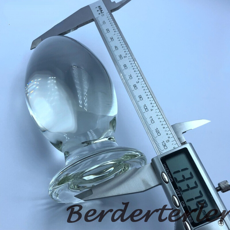 3 Size Glass Blockage Dildo Crystal Anus Bead Dick Sex Toys Large Butt Plug Anal gallery