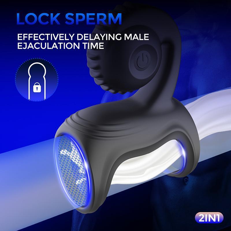Rechargeable Snail Vibrating Penis Cock Ring Erection Enhancer Massage Couples gallery