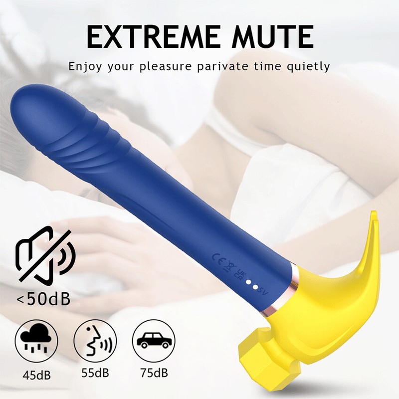 Hammer Vibrator Clit Sucking G-Spot Telescopic Dildo Massager Women Sex Machine gallery