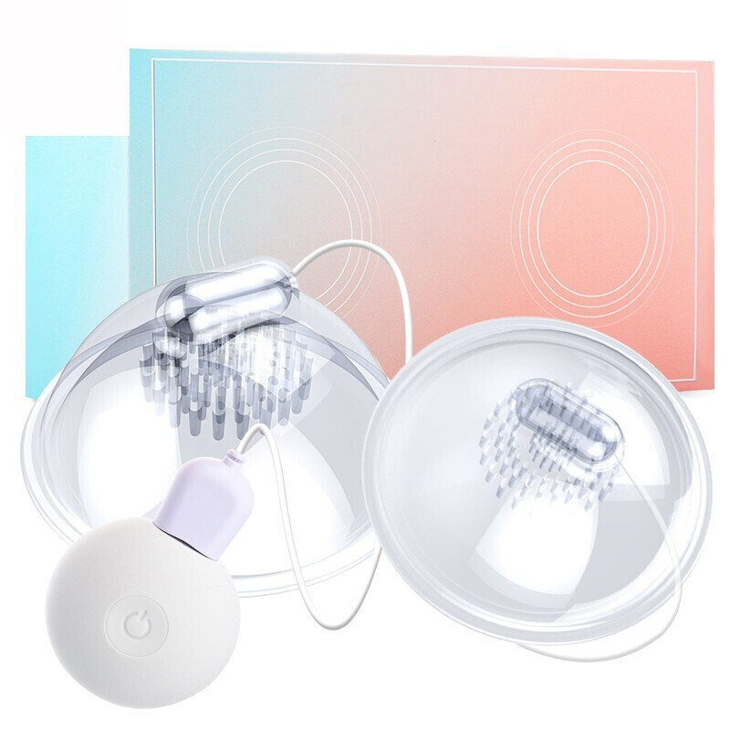 Vibrating Nipple-Sucker Suction Cup Breast Vibrator Pump-Vibe-Sex-Toy for-Women gallery