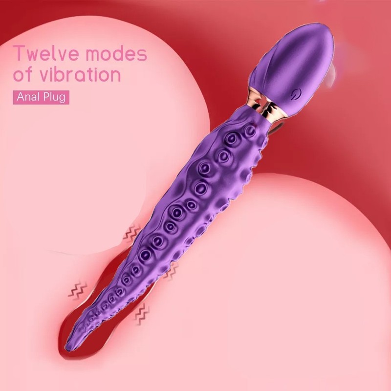 Realistic Tentacle Vibrator G-spot Sex Toy for Women Vibrating Monster Dildo USA