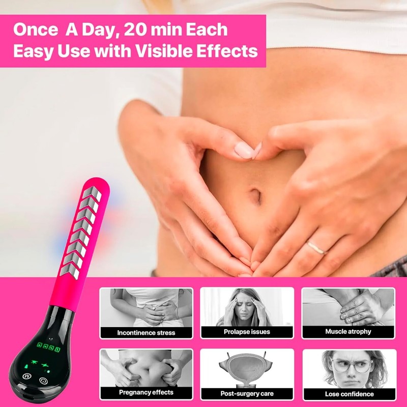 3 Mode Pelvic Floor Trainer with Red Blue Light Heat Therapy Women Intimate Care gallery