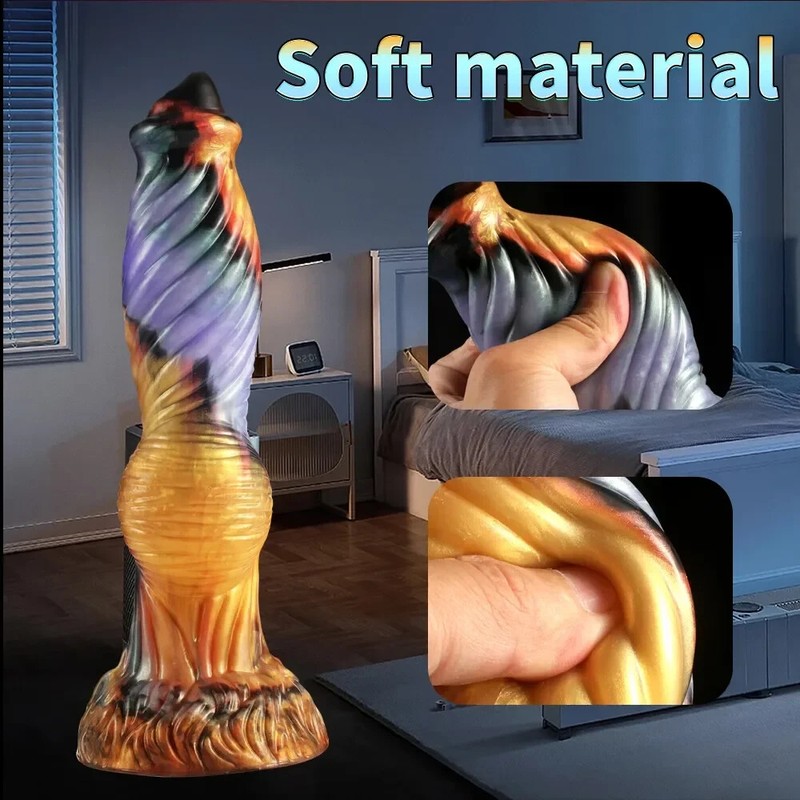10" Huge Extra Large XXL Anal Plug Dildo Ribbed Butt Stretcher Anal Play Sex Toy gallery