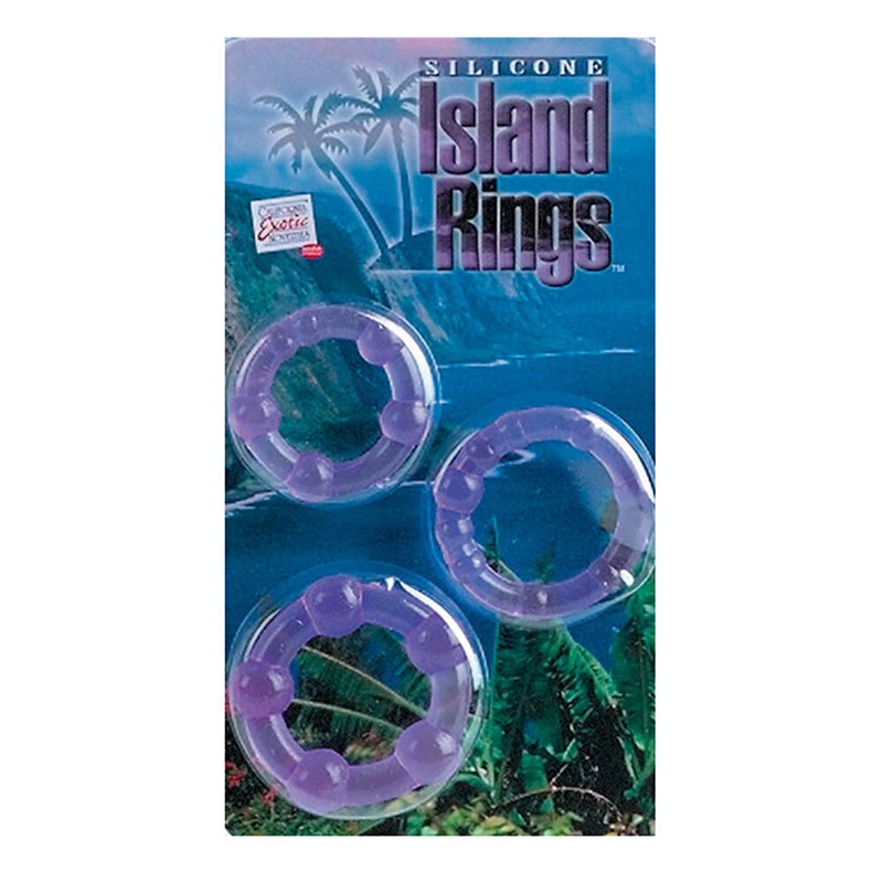 California Exotic Island Rings – Purple