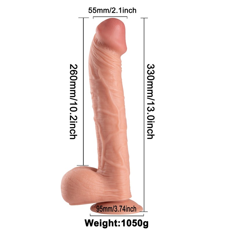 Realistic Dildo Huge Big XXL 13inch Penis Giant Cock Suction Cup Thick Sex Toys gallery