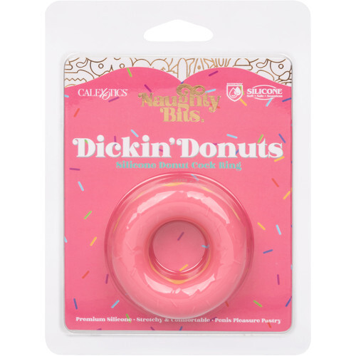 NAUGHTY BITS DICKIN' DONUTS SILICONE DONUT COCK RING BY CALEXOTICS - PINK gallery