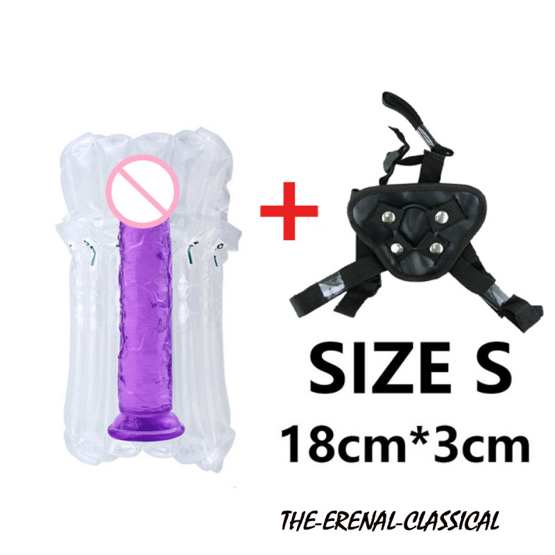 Strapon Dildo Suction Realistic Strap-On Penis Belt Harness Strap Anal Sex Toys gallery