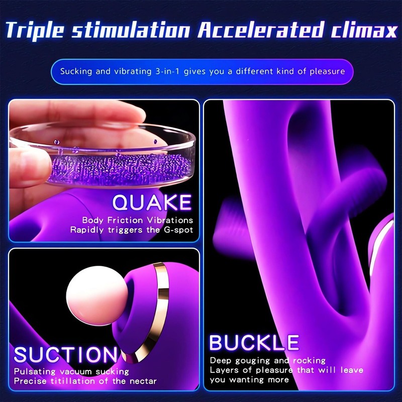 Tapping Patting Sucking Vibrator for Women Clit G-spot Stimulator Dildo Sex Toys gallery